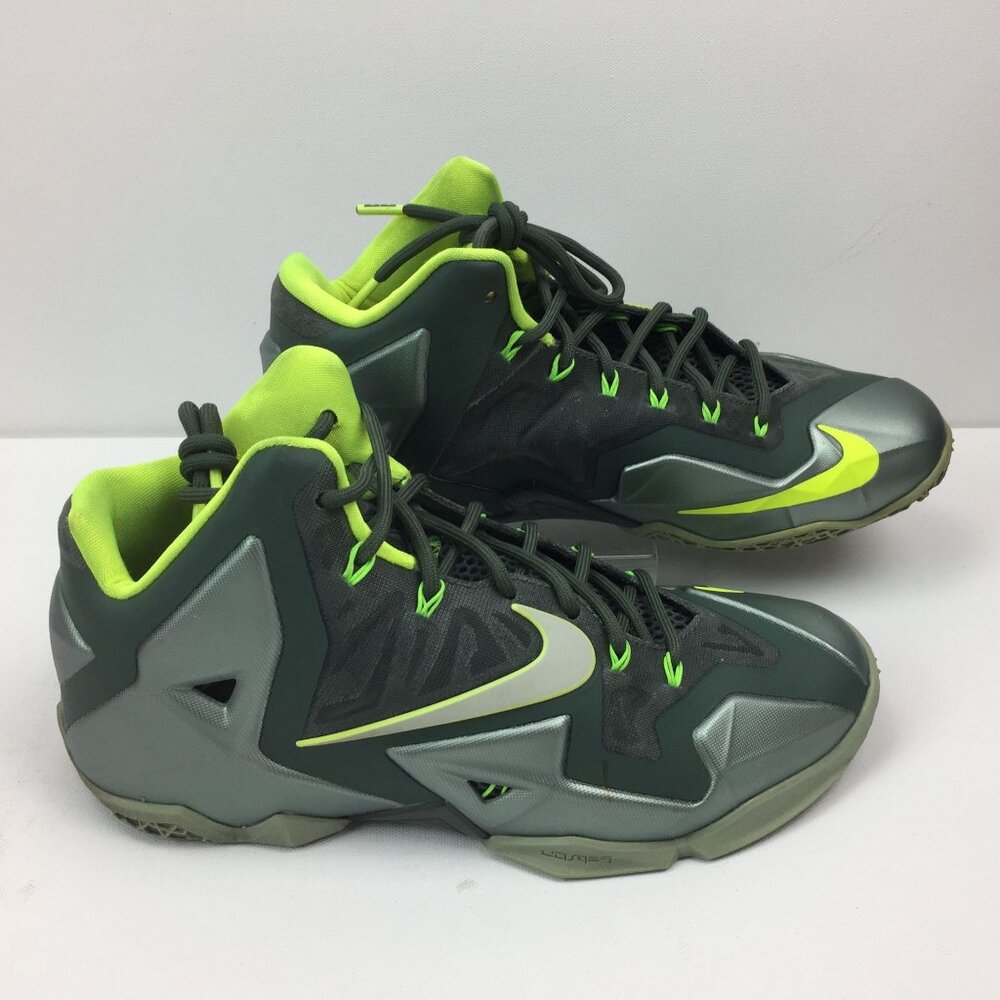 Nike Lebron James 11 XI Dunkman Sneakers 616175-300 Mica Green Sea Spray Size 9 - Picture 3 of 12